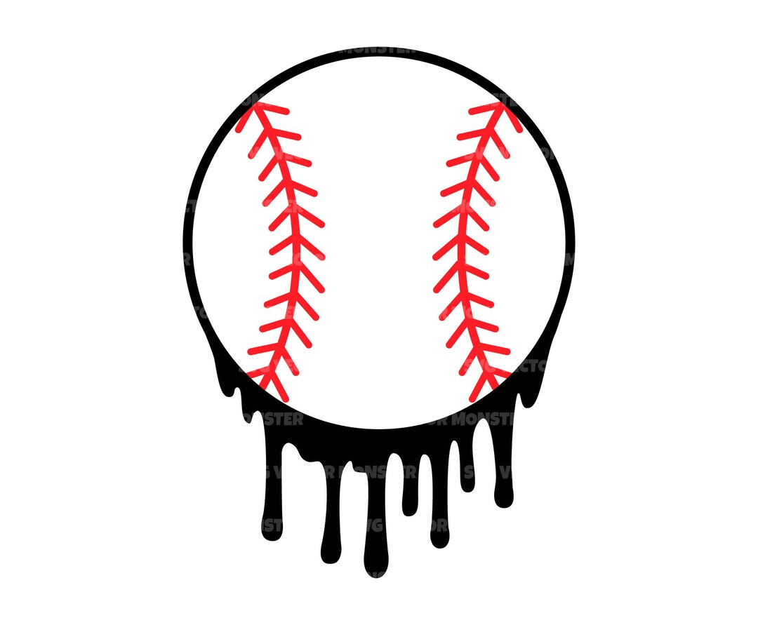 Dripping Baseball Svg, Baseball Drops Svg, Baseball Tshirt Svg