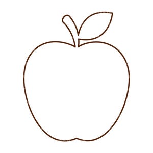 Apfel Umriss SVG, Obst Schmuck, Apfel Monogramm Schmuck, Apfel Png, Apfel Vektor, Apfel Clip Art. Schnittdatei für Cricut, Silhouette, Pdf Png Dxf.