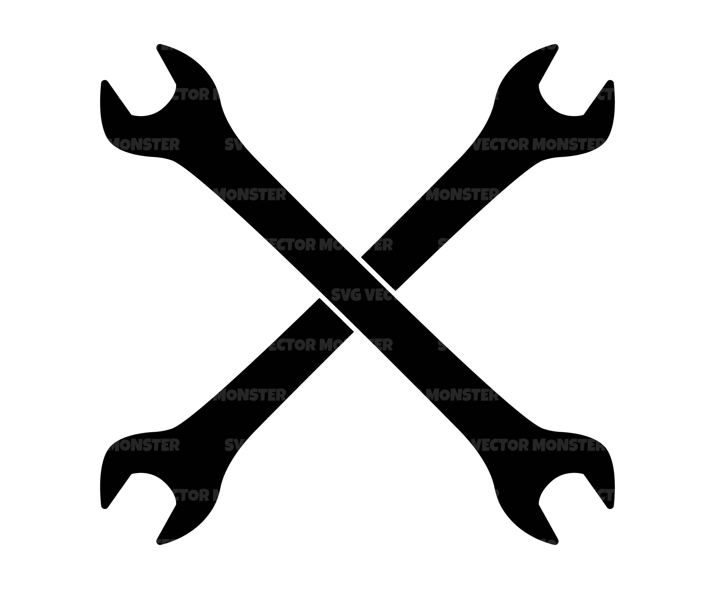 Crossed Wrenchs Svg Mechanic Tool Svg Repair Svg. Vector Cut Etsy Canada