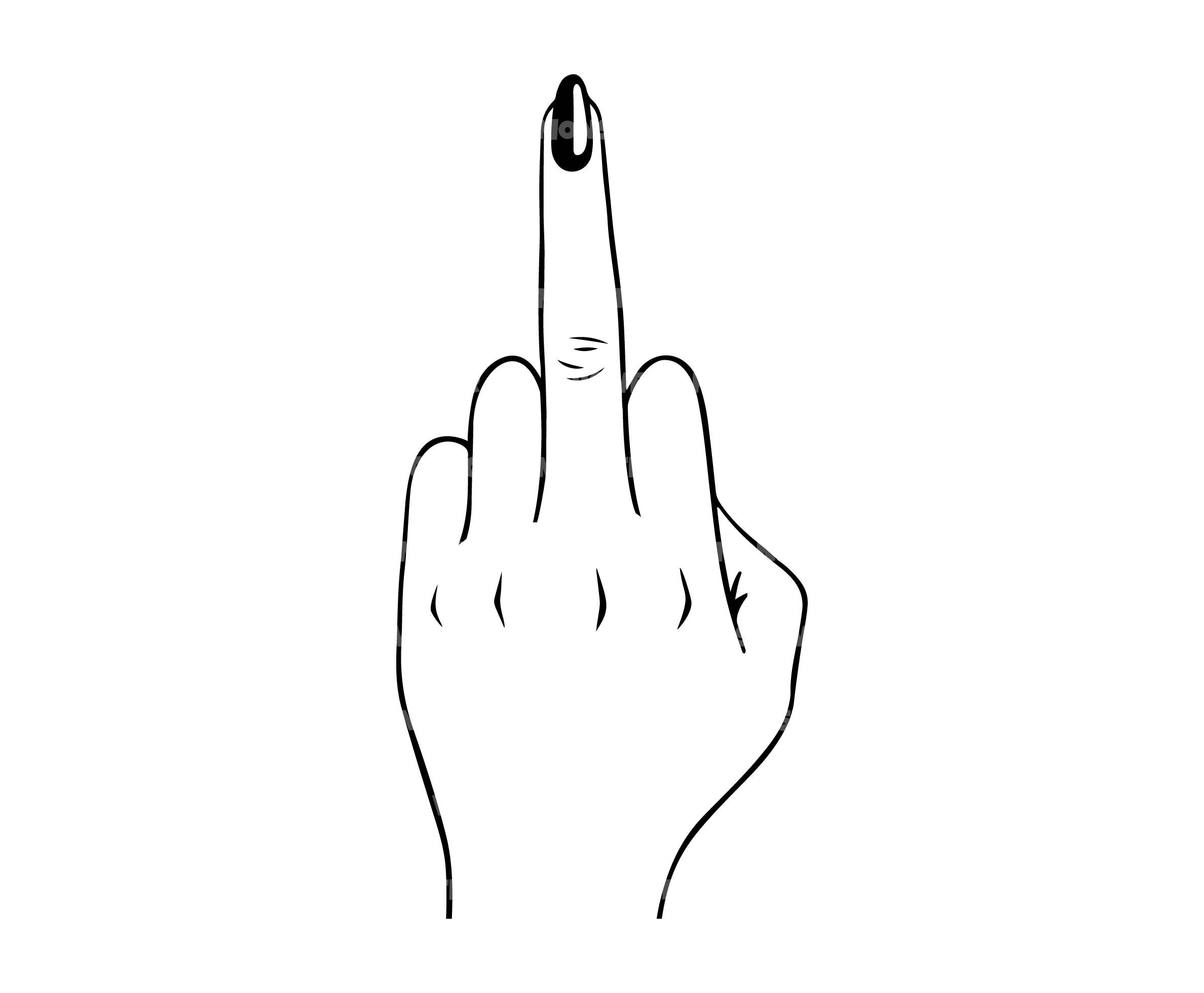 Mittelfinger Svg, Fuck You Svg, Girl Power Svg, Middle Finger Svg