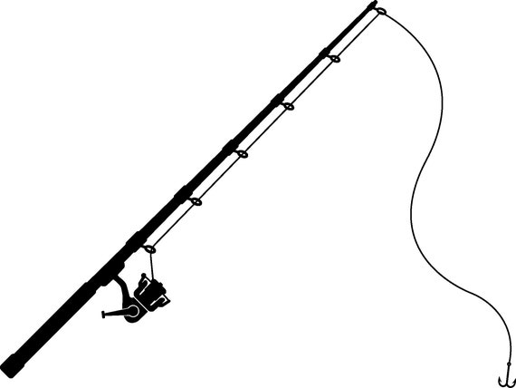 Fishing Rod Silhouette Clipart Hd PNG, Fishing Rod Icon Fishermen