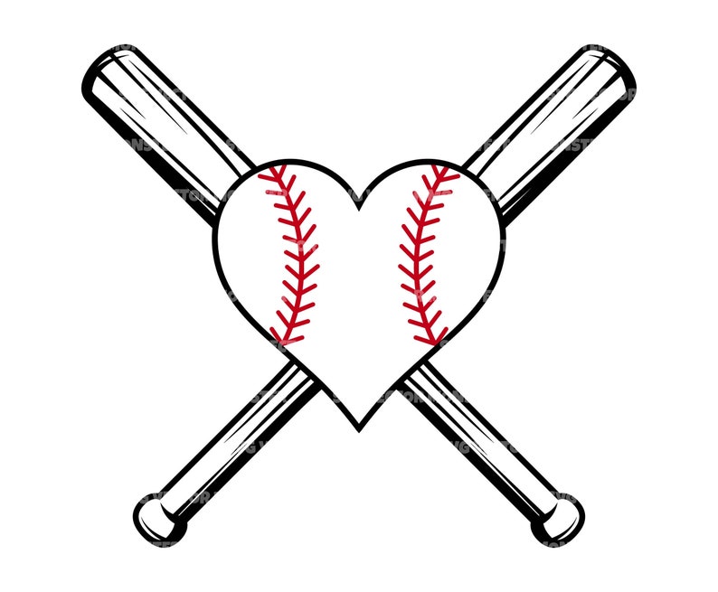 Baseball Heart Svg Baseball Love Svg Baseball Heart C - vrogue.co