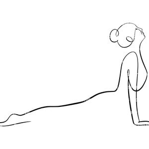 Joga poza Jeden rysunek linii Svg, Joga minimalistyczny rysunek linii, Joga poza Clipart. Wektorowy plik cięcia Cricut, Pdf Png Dxf.