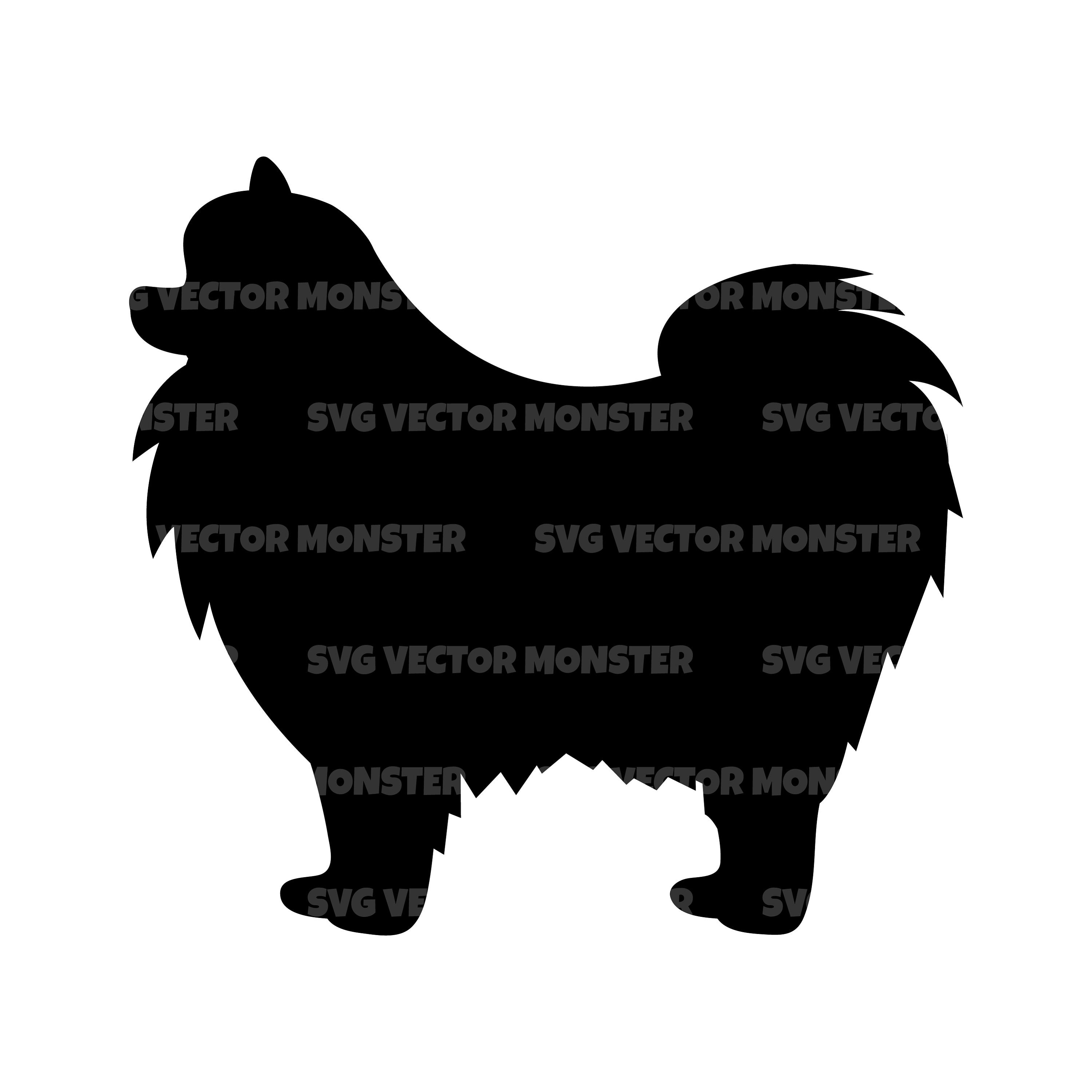 Pomeranian Svg. Vector Cut file for Cricut Silhouette Pdf | Etsy