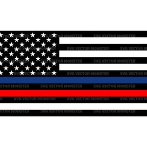 Thin Blue Red Line Flag Svg, Firefighter Svg, Police Svg, Fire Department, Police Law Department. Cut file Cricut, Silhouette, Pdf Png Dxf.