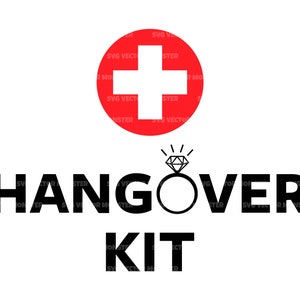 Kit de resaca svg, boda svg, fiesta nupcial svg, despedida de soltera. Archivo de corte vectorial Cricut, Silueta, Pdf Png Eps Dxf, Calcomanía, Pegatina.
