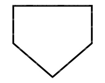 Beisebol Svg, Home Plate Svg, Home Run Svg, Softball Svg, Diamond Field. Arquivo de corte vetorial para Cricut, Silhouette, Pdf Png Eps Dxf, Decal.