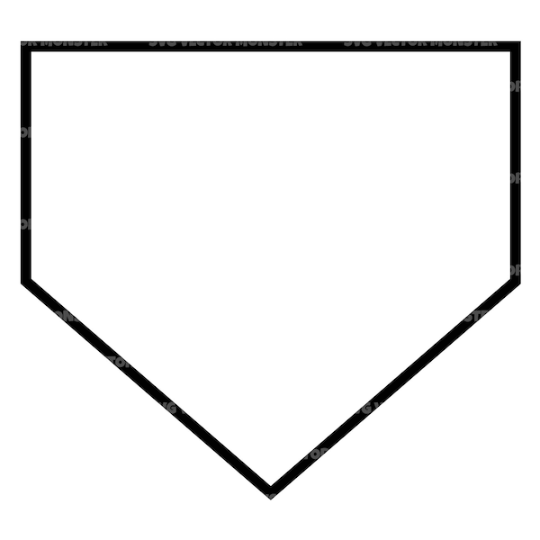 Baseball Svg, Home Plate Svg, Home Run Svg, Softball Svg, Diamond Field. Vector Cut file for Cricut, Silhouette, Pdf Png Eps Dxf, Decal.