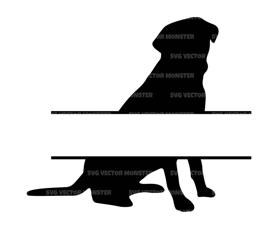 Labrador Split Monogram Svg, Labrador Name Frame, Labrador Mom. Vector ...