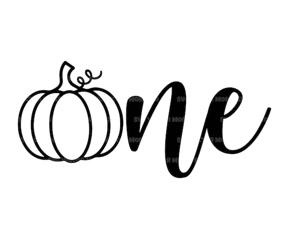 Pumpkin One Svg 1st Birthday Svg First Birthday Svg One | Etsy