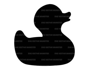 Toy Duck Svg, Rubber Duck Svg, Bath Duck Svg, Bath Toy for Kids, Bathtime Svg. Vector Cut file Cricut, Silhouette, Pdf Png Eps Dxf.