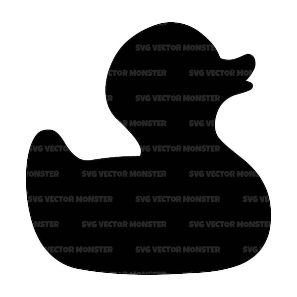 Toy Duck Svg, Rubber Duck Svg, Bath Duck Svg, Bath Toy for Kids, Bathtime Svg. Vector Cut file Cricut, Silhouette, Pdf Png Eps Dxf.