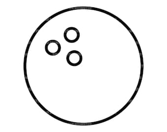 Bola de bolos delineada SVG, papá de bolos svg, mamá de bolos svg, jugador de bolos. Archivo de corte vectorial Cricut, Silueta, Pdf Png Dxf, Calcomanía, Pegatina, Pin.