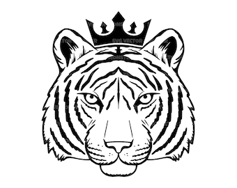 1pc, Couronne De Danger En Acrylique Rond Décorative, Logo Tigre, (8 x8 /  20 X 20 Cm)