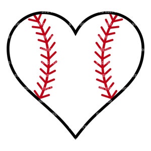 Corazón de Béisbol Svg, Amor de Béisbol Svg, Camiseta de Béisbol, Mamá de Béisbol Svg. Archivo de corte vectorial para Cricut, Silhouette, Pdf Png Eps Dxf.