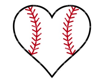 野球ハート SVG、野球ラブ SVG、野球 T シャツ、野球ママ SVG。Cricut、シルエット、Pdf、Png、Eps、Dxf 用のベクター カット ファイル。