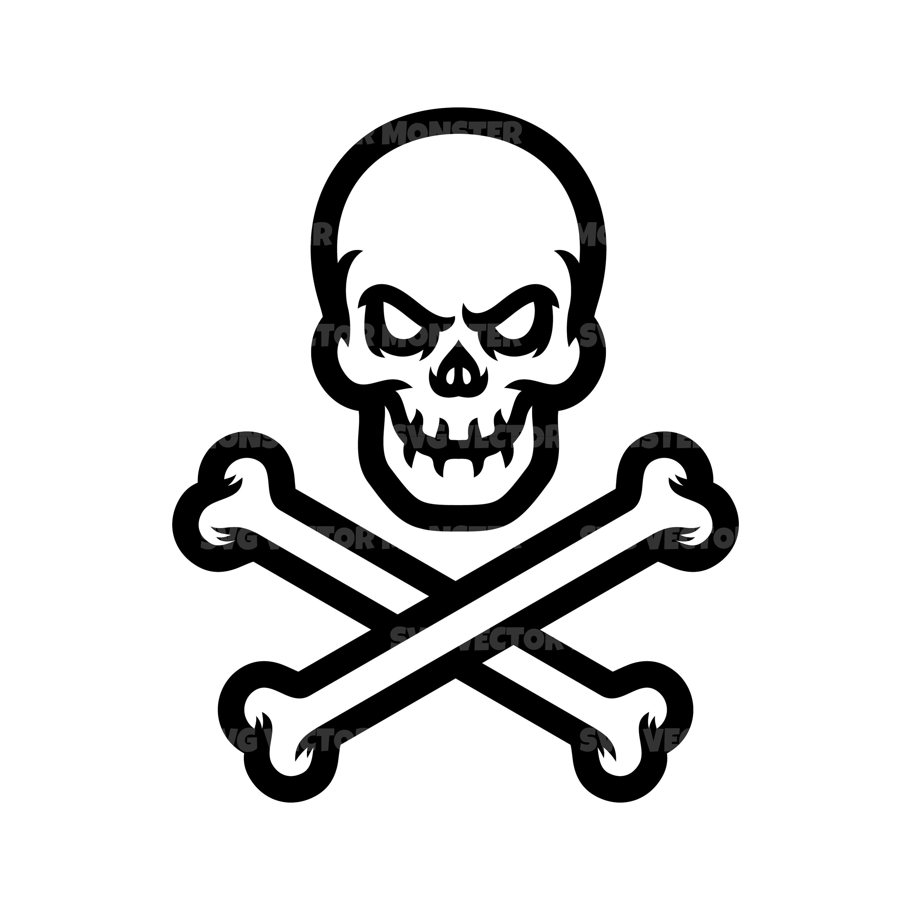 Skull And Crossbones Silhouette