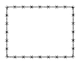 Barbed wire border new arrivals