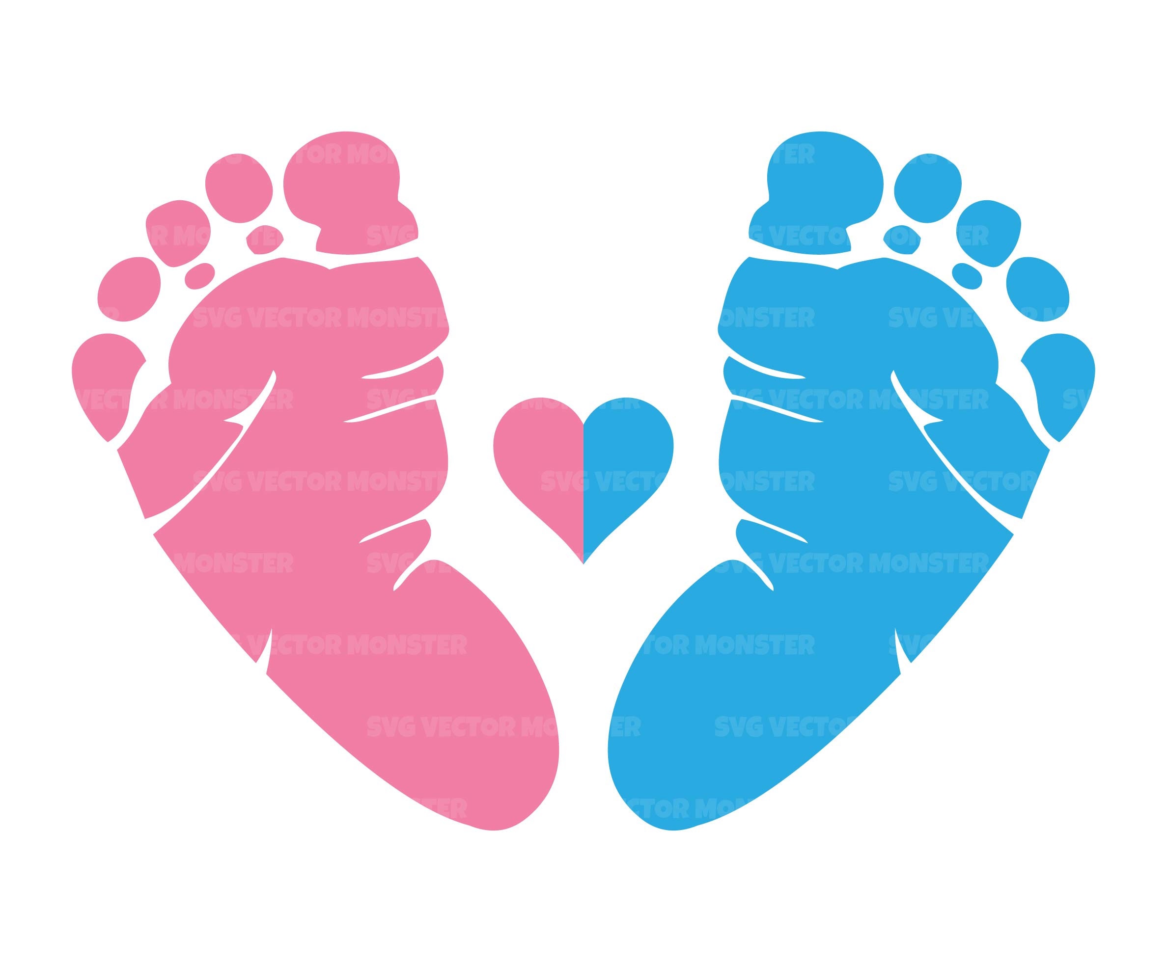 2 SHEETS OF BABY PINK FOOTPRINTS & PALM PRINTS STICKERS – Homecoming  Supplies