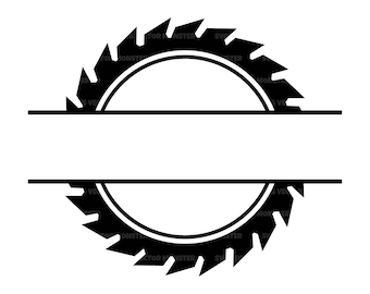 Saw Blade Name Frame Monogram Svg, Woodsman Svg, Logger Svg, Lumberjack Svg. Vector Cut file Cricut, Silhouette, Pdf Png Eps Dxf.