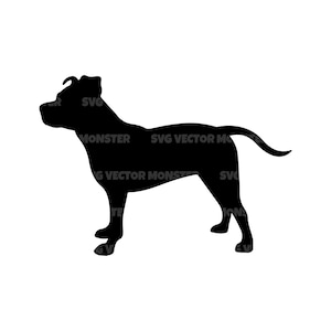Amerikaanse Pitbull Svg, hondenras Svg, Vector Cut bestand voor Cricut, silhouet, Pdf Png Eps Dxf, sticker, sticker, vinyl, pin