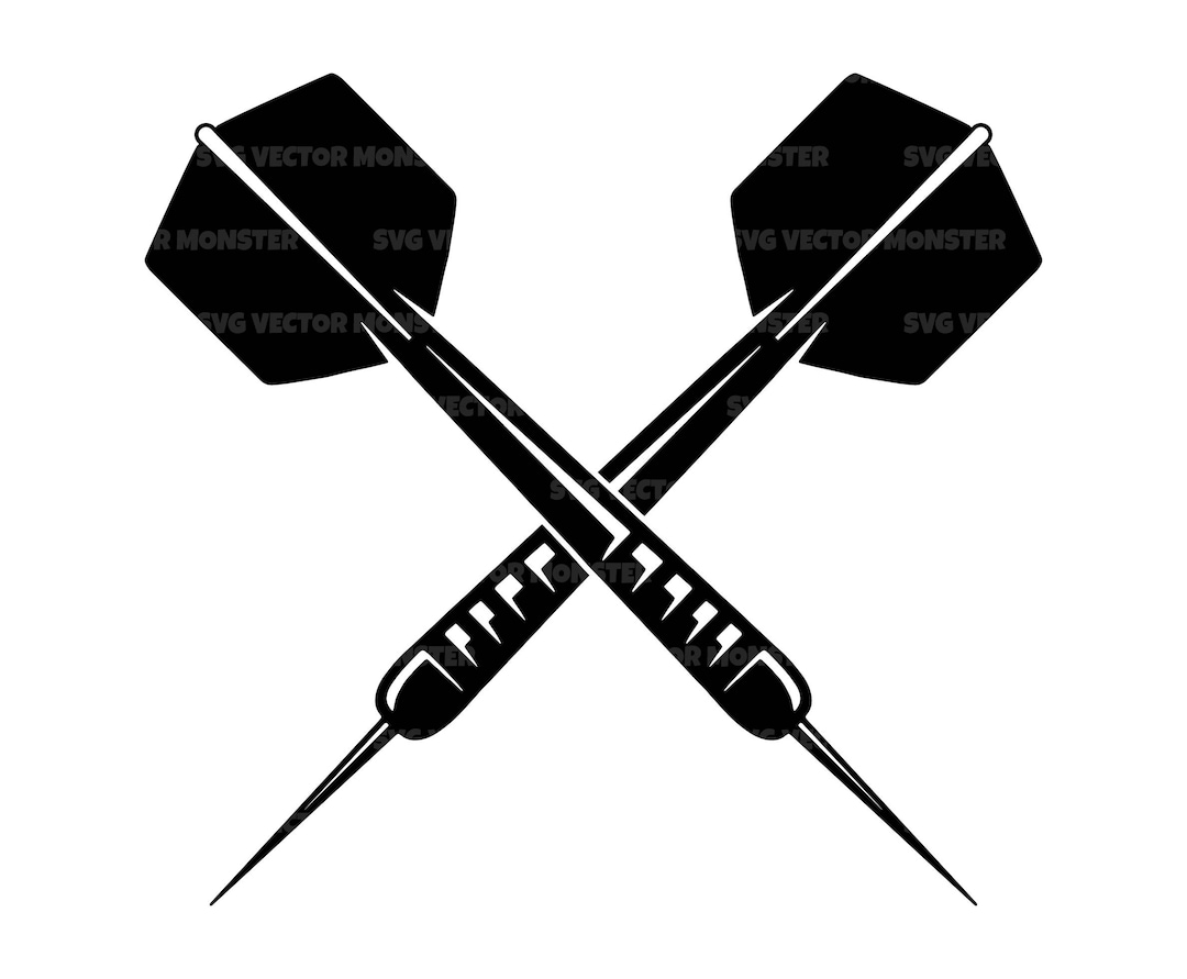 Crossed Darts Svg, Dart Png, Dart Pin Svg, Dart Arrow Svg. Vector Cut
