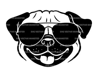 pug with sunglasses