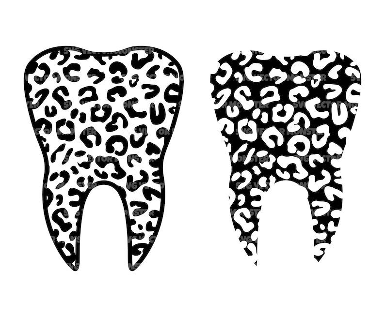 Leopard Teeth Pattern Leopard Tooth Svg, Teeth Svg, Dentist Svg. Dental Svg, Cheetah Print ...