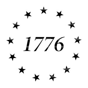 1776 Unión Svg, 13 Estrellas en Círculo Svg, Betsy Ross Svg. Archivo de corte vectorial para Cricut, Silueta, Pdf Png Eps Dxf, Calcomanía, Pegatina, Vinilo, Pin