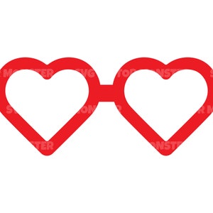 Y2K Red Heart Sticker, Red Multicolored Heart Sticker, Aesthetic