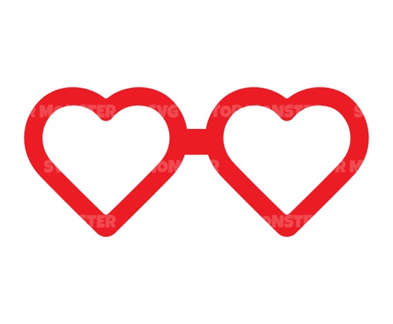 Download free Aesthetic Cute Valentines Heart Glasses Wallpaper