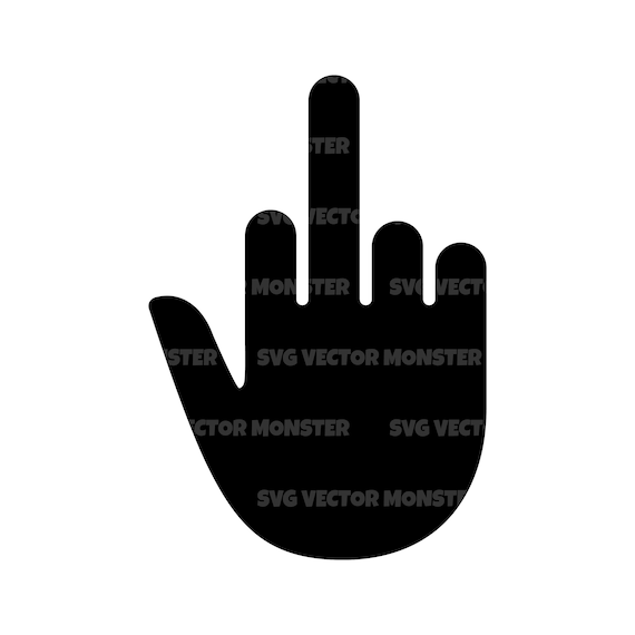 Mittelfinger-Svg, Handzeichen-Svg, Vektordatei für Cricut, Silhouette, Pdf  Png Eps Dxf, Aufkleber, Aufkleber, Vinyl, Pin - .de