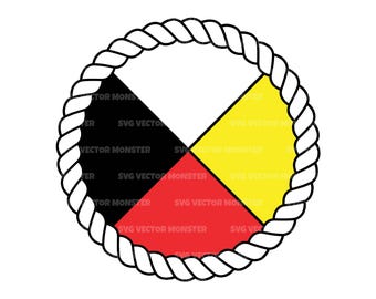 Indigenous Medicine Wheel Svg Png Dxf, Wheel Of Life, Native America. Vector Cut file Cricut,
