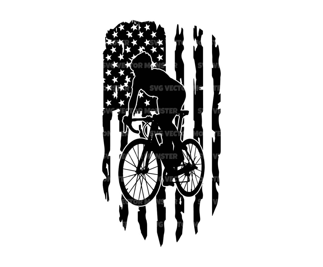 US Road Cycler Svg, American Flag Svg, Racing Bicycle, Race Cycler ...