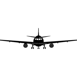 Avião Svg, Aeronave Svg, Avião Svg. Arquivo de corte vetorial para Cricut, Silhueta, Pdf Png Eps Dxf, Decalque, Adesivo, Vinil, Pin