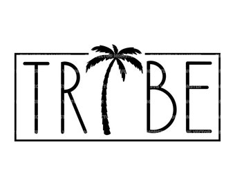 Bride Palm Tree Svg, Bride Tribe Svg, Beach Wedding Party Svg. Vector Cut file for Cricut, Silhouette, Pdf Png Eps Dxf, Decal, Sticker, Pin.