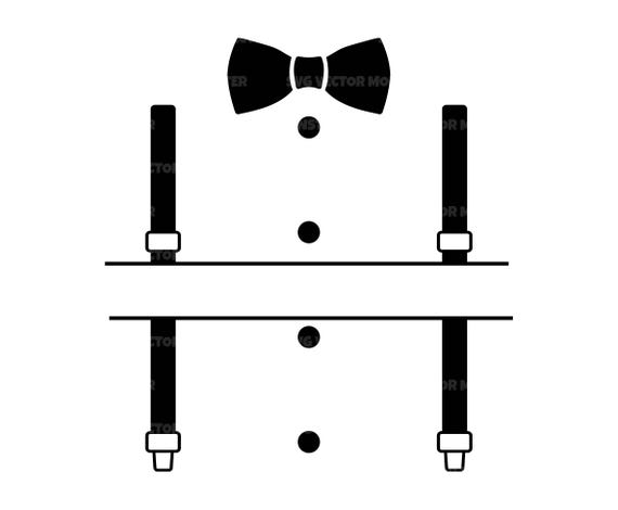 Suspenders Svg, Bow Tie Svg, Baby Onesie Svg, First Birthday