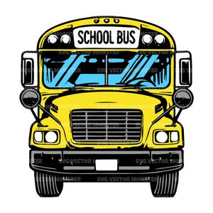 School Bus Svg, Yellow School Bus Png, Back to School Svg, Pré-escola, Jardim de infância. Arquivo de corte vetorial Cricut, Silhouette, Pdf Png Dxf.