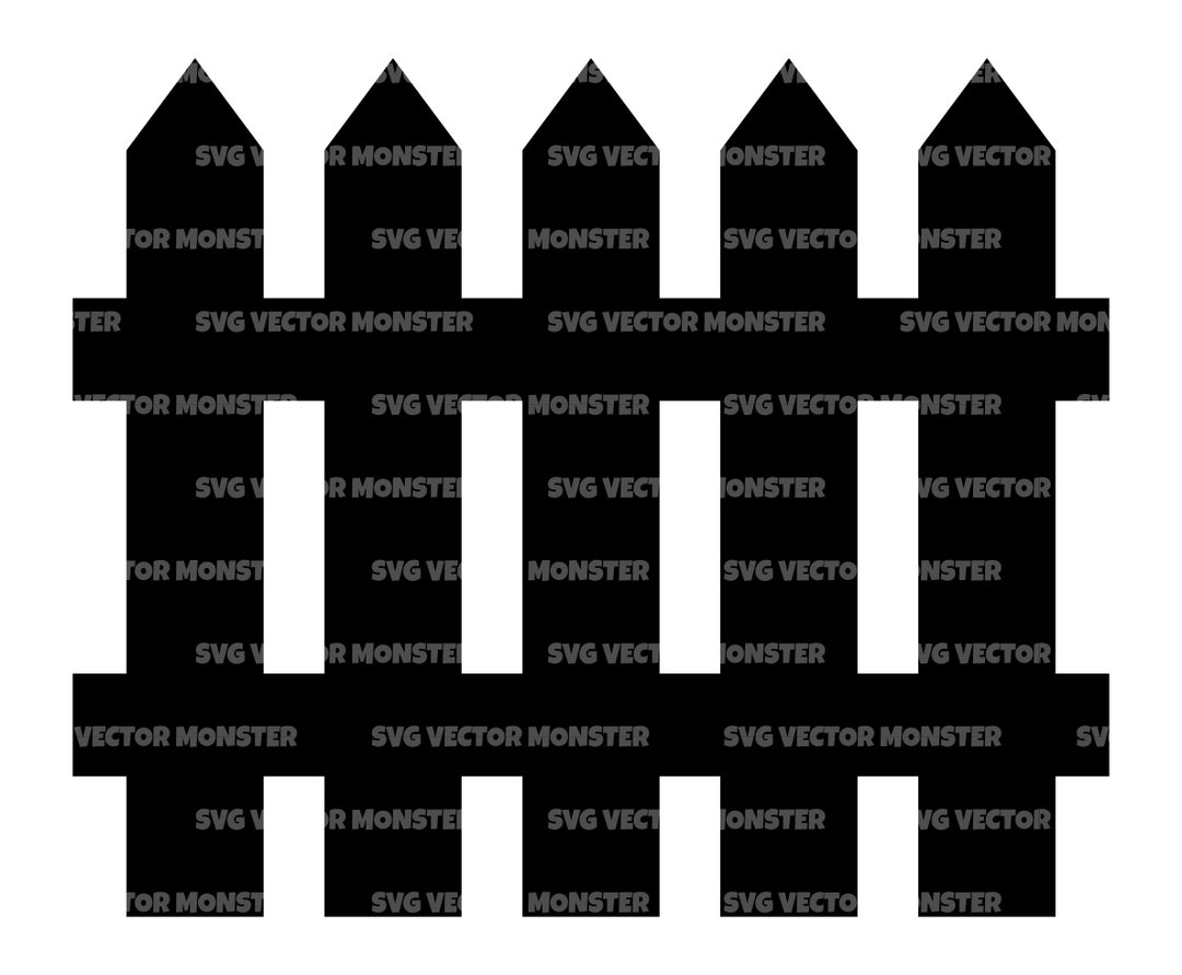 Wood Picket Fence Svg. Vector Cut File for Cricut Silhouette - Etsy New ...