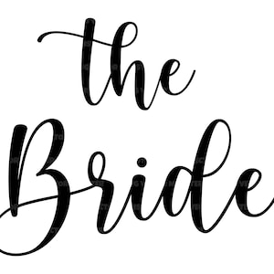 La sposa in formato Svg, design della maglietta della sposa, festa nuziale in formato Svg, addio al nubilato in formato Svg. File di taglio vettoriale per Cricut, Silhouette, Pdf Png Eps Dxf, Adesivo.