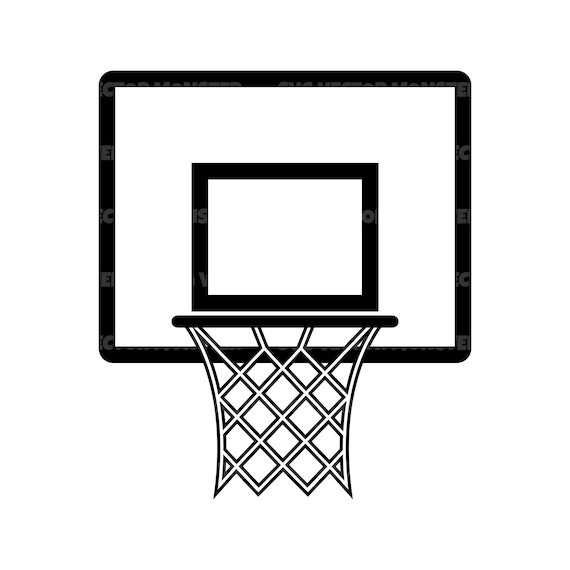 Basketball Hoop Svg Basketball Backboard Svg Vector Cut File | Etsy