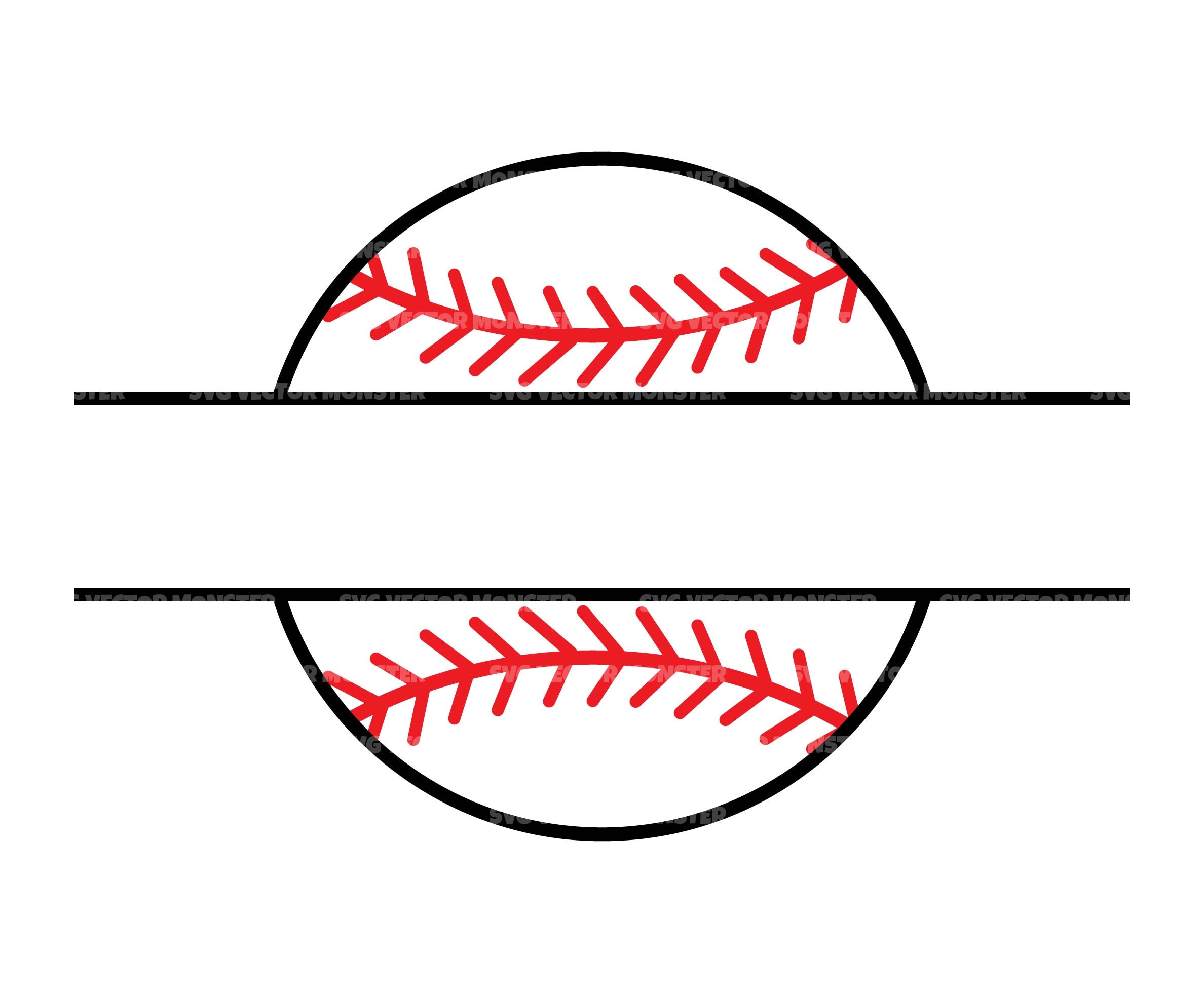 Baseball Name Monogram Svg Baseball Logo Svg Split Name Etsy España