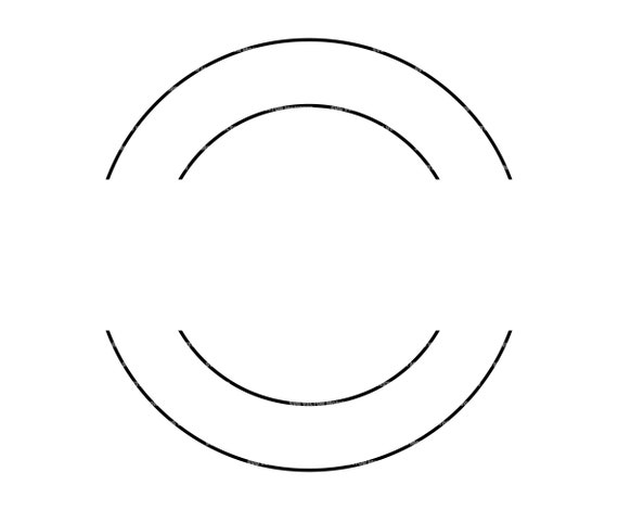 Double Circle Frame Svg