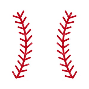 Baseball Stitch Svg, file di taglio vettoriale per Cricut, Silhouette, Pdf Png Eps Dxf, Decalcomania, Adesivo, Vinile, Pin