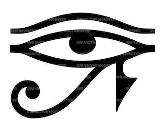 Eye of Horus Svg, Eye of Ra Svg, Egyptian God, Egyptian Symbol. Vector Cut file Cricut, Silhouette, Pdf Png Eps Dxf, Decal, Sticker, Vinyl.