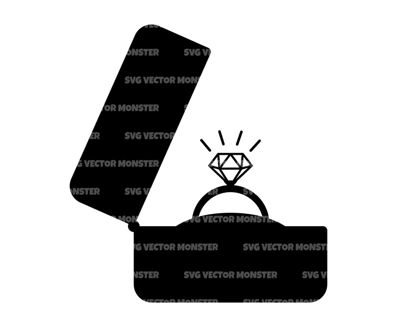 Engagement Ring Box Svg Wedding Ring Box Marriage Proposal Etsy