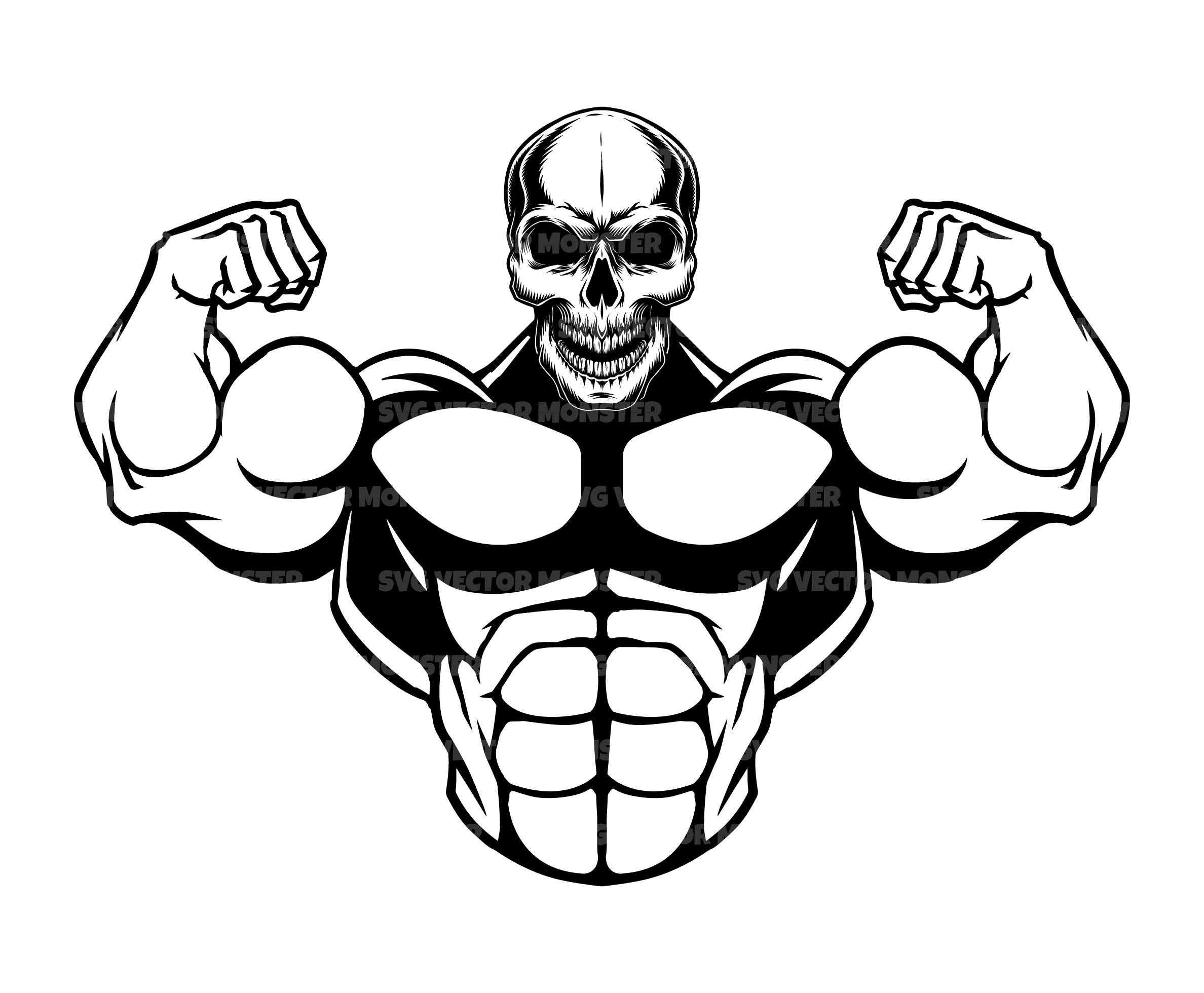 Muscular Man Svg -  Denmark