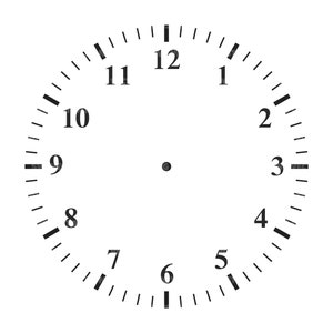 Wijzerplaat Svg, kloknummers Svg, klokcijfers, Horloge Svg, tijd Svg. Vector gesneden bestand Cricut, silhouet, Pdf Png Dxf, Sticker.