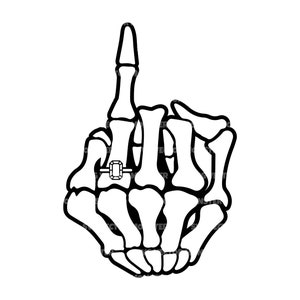 Skelett Braut Finger svg, Hochzeit Ringfinger, Verlobungsring Finger. Vektor Cut Datei Cricut, Silhouette, Pdf Png Eps Dxf, Aufkleber, Aufkleber.