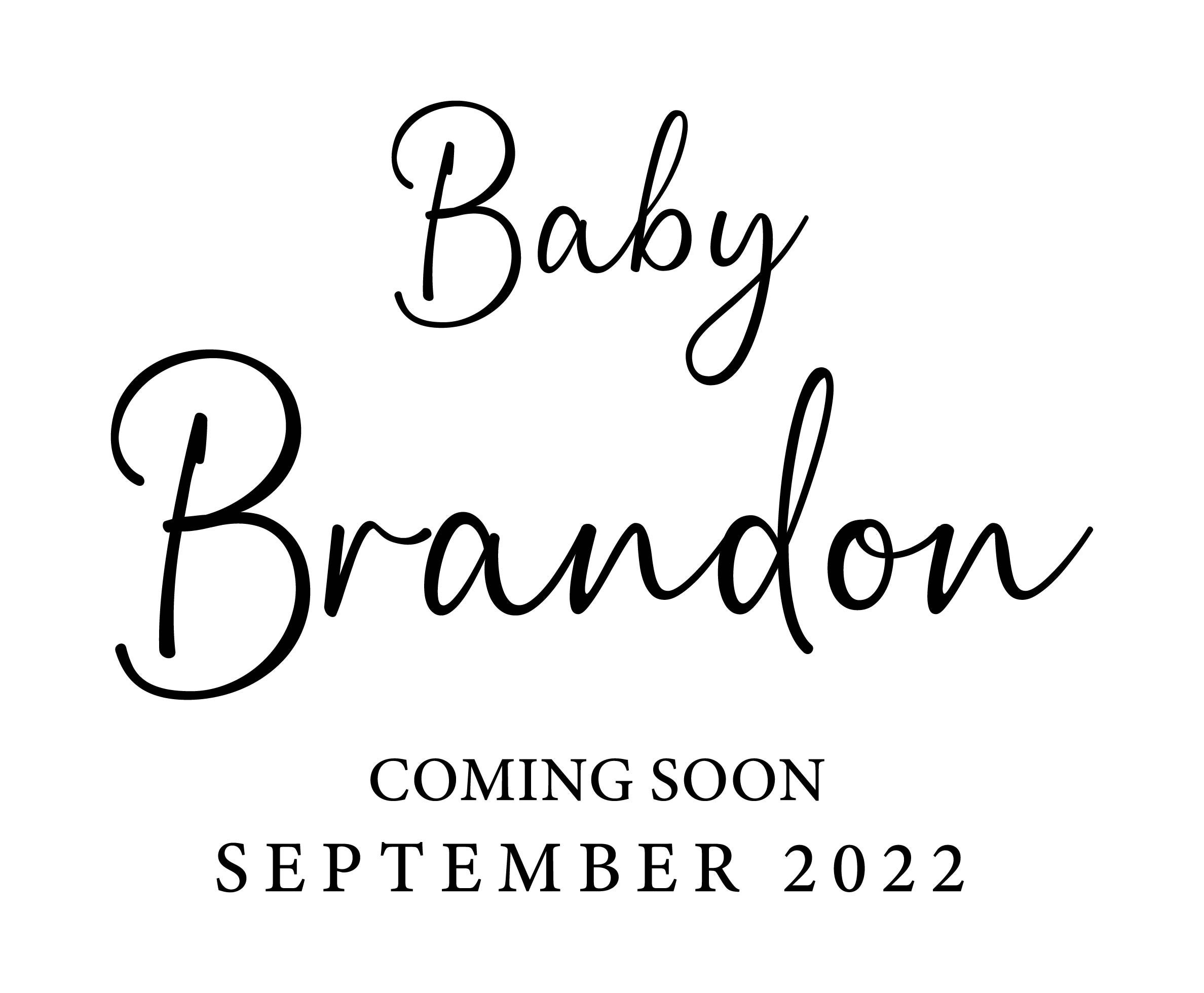 Custom Baby Announcement Sign Svg Pregnancy Reveal Sign New Etsy